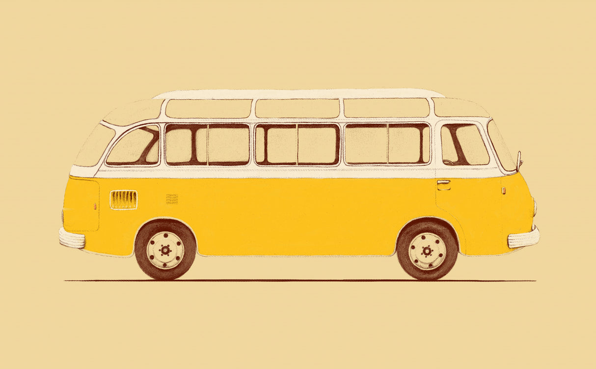 Yellow Van Poster och Canvastavla
