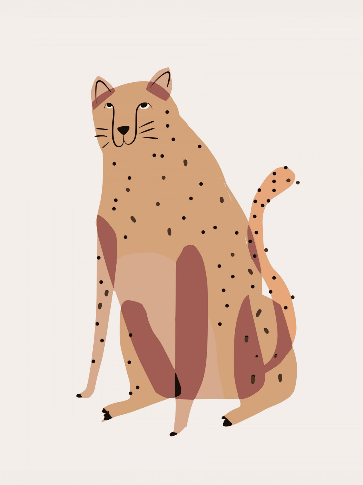 Plump Leopard Poster och Canvastavla