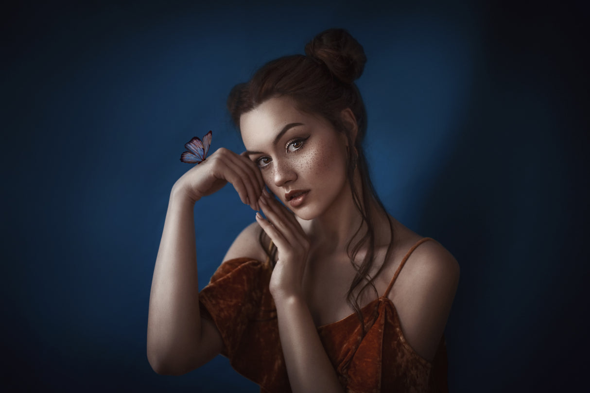 Butterfly girl Poster och Canvastavla