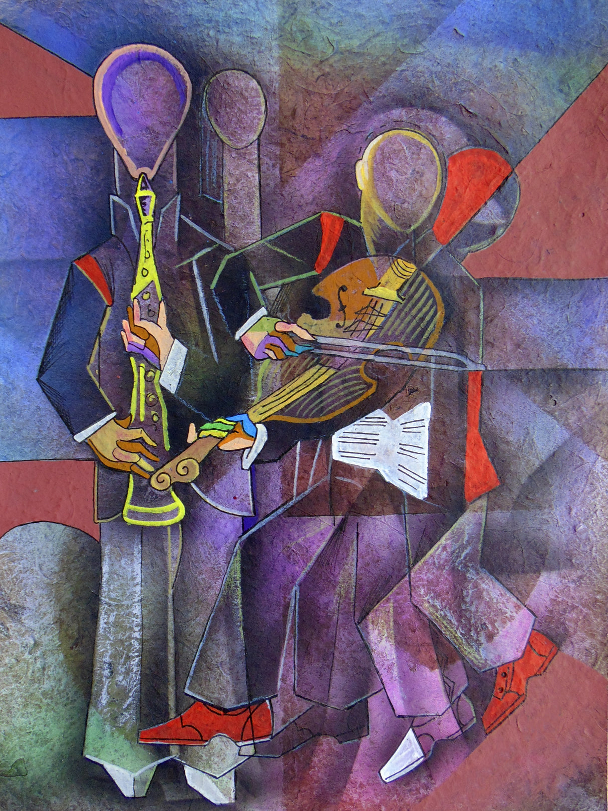 Street Jazz Music Poster och Canvastavla