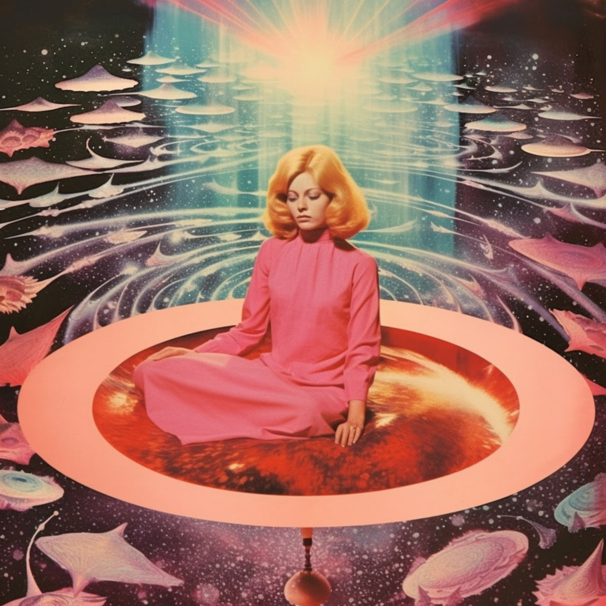 Zen Zone Collage Art Poster och Canvastavla
