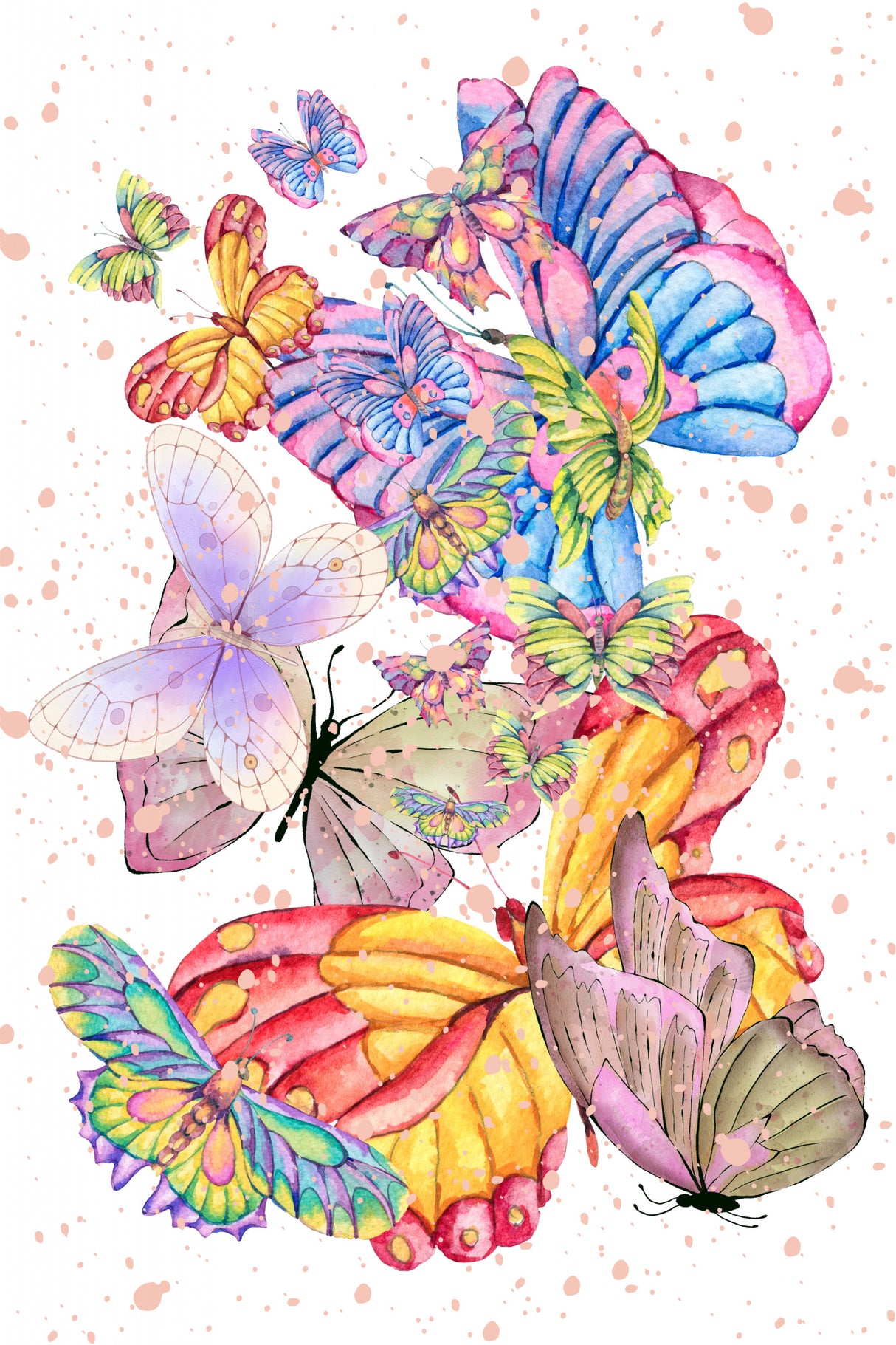 The joy of butterflies Poster och Canvastavla