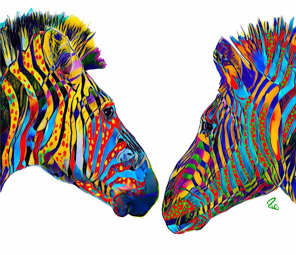 Ziggy and Zag the Zebras Poster och Canvastavla