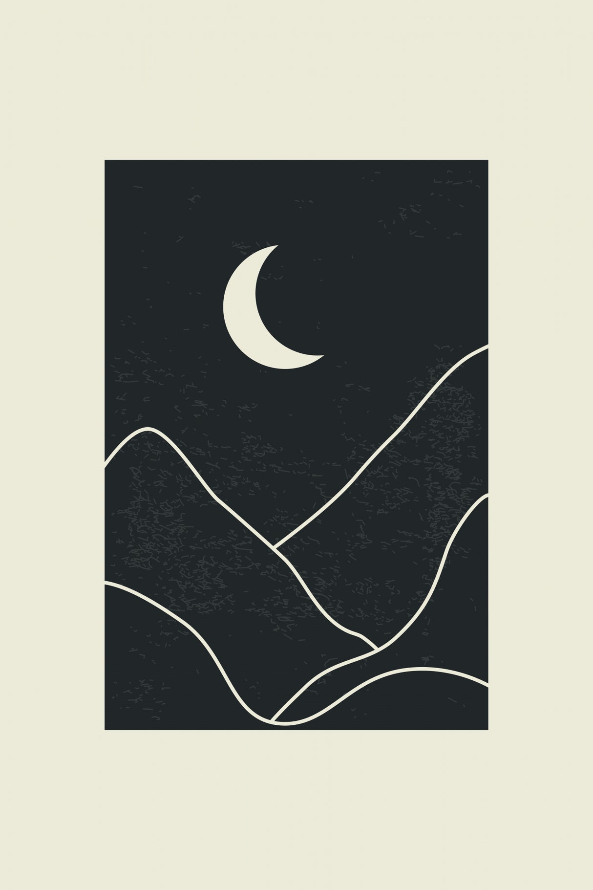 Minimal Mountains #7 Poster och Canvastavla