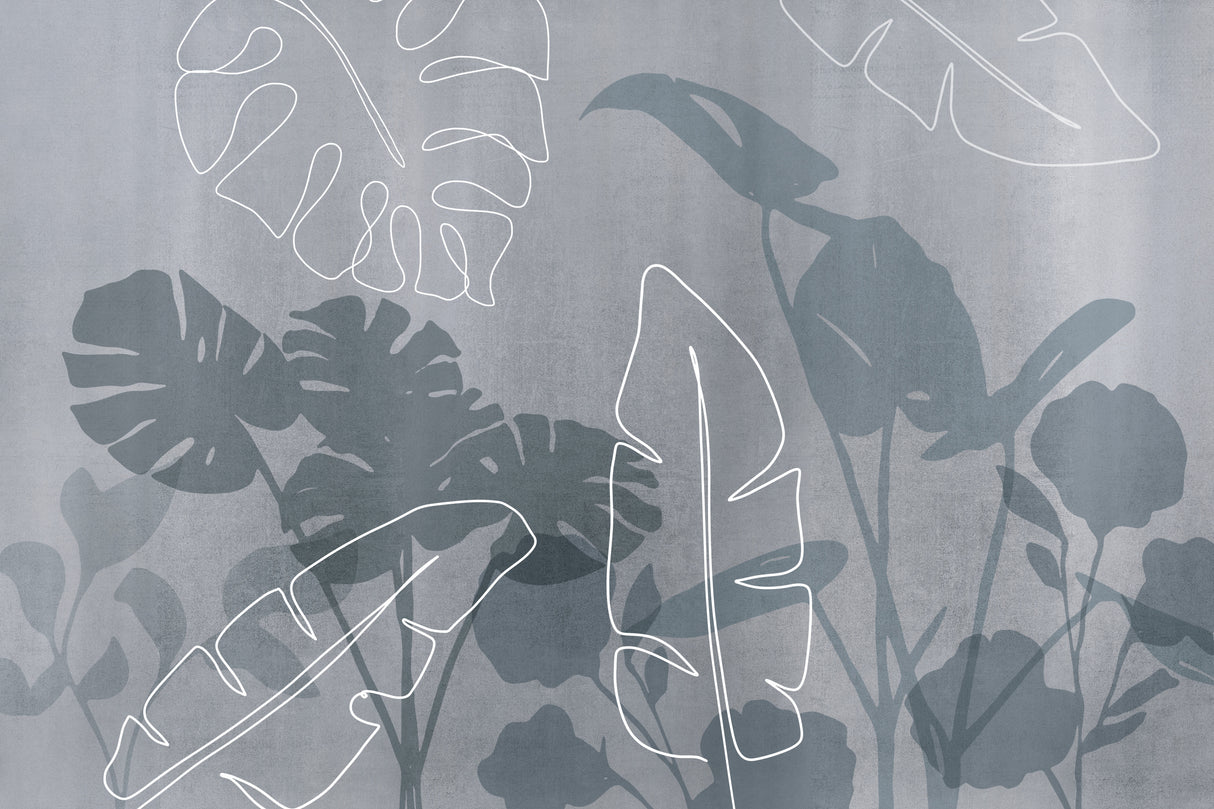Abstract Botanical and Line Poster och Canvastavla