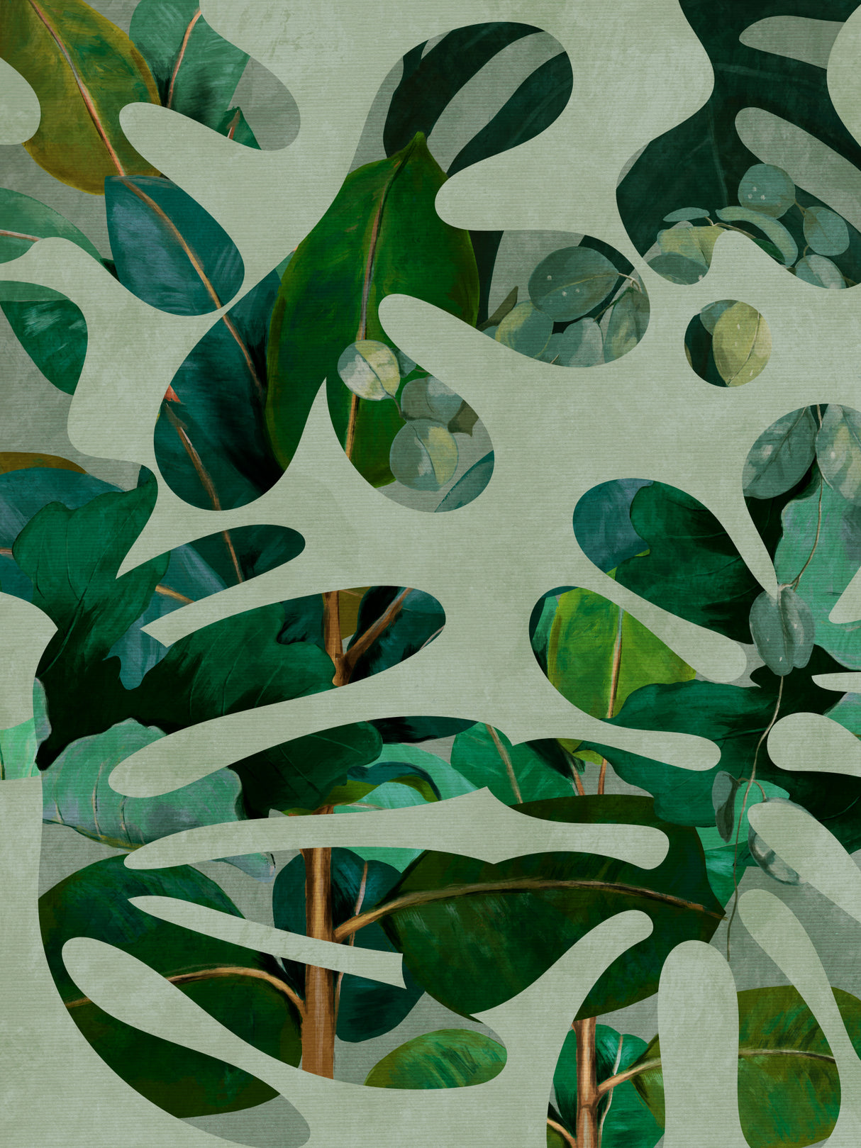 Leaves More 10 Kopie Poster och Canvastavla