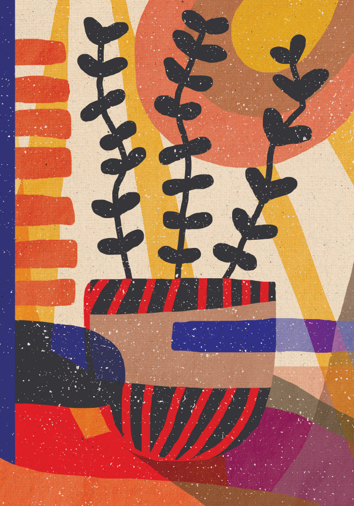 Plant in the Shadow Vas och keramikposter