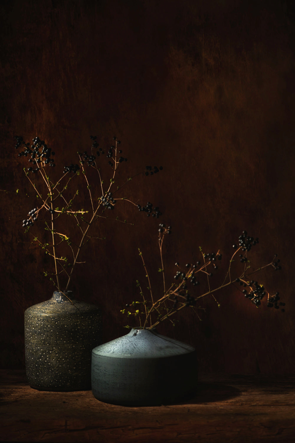 Still life with black berries Poster och Canvastavla