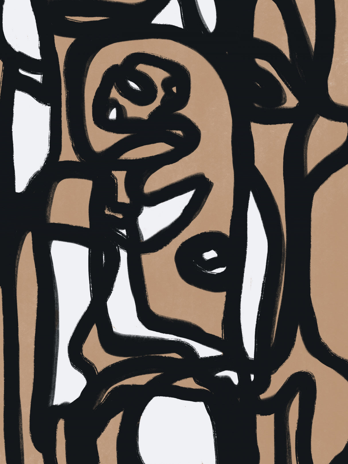 Bold line composition 05 Poster och Canvastavla