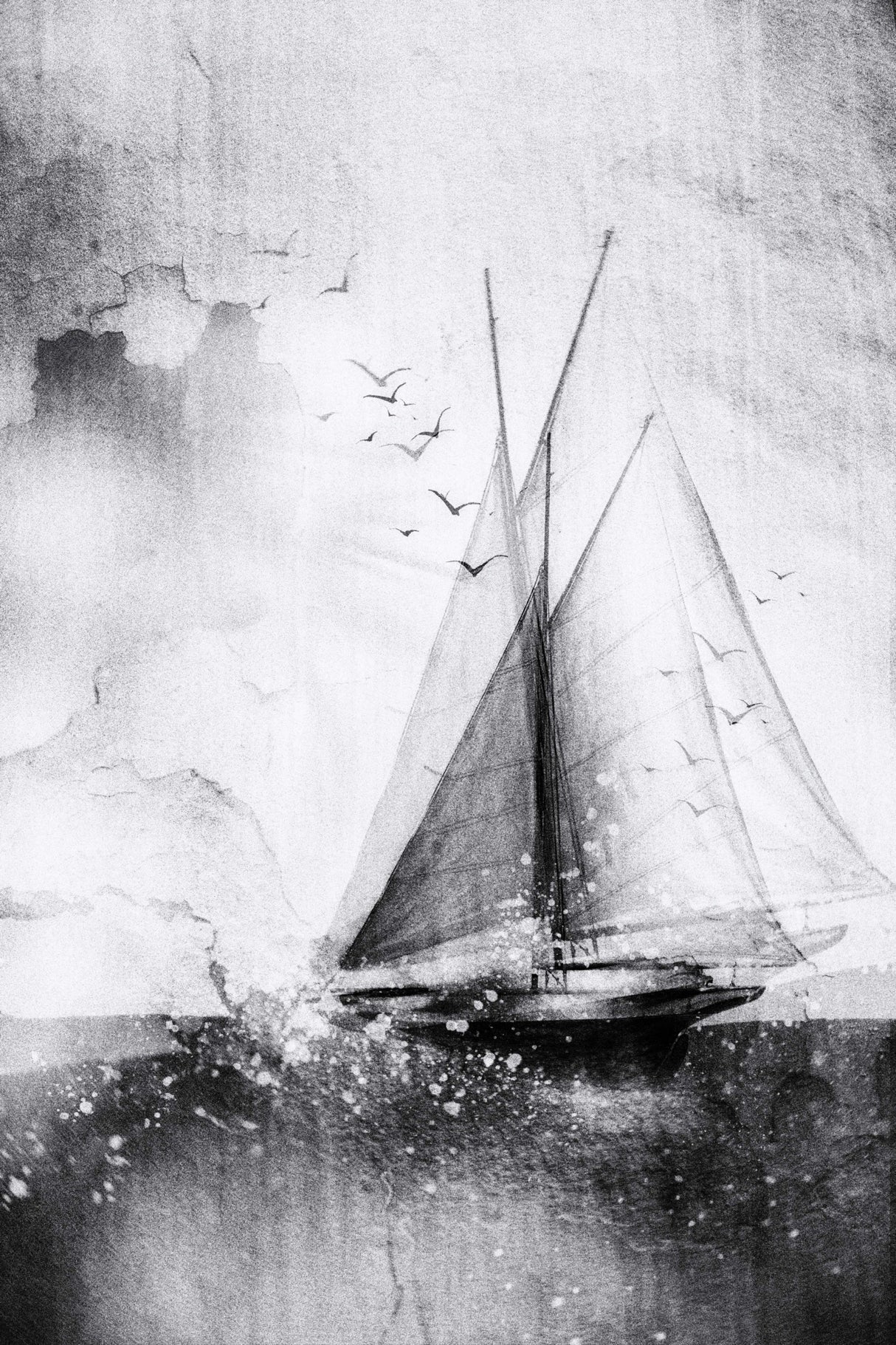 '...I am sailing, stormy waters, to be free..' Poster och Canvastavla
