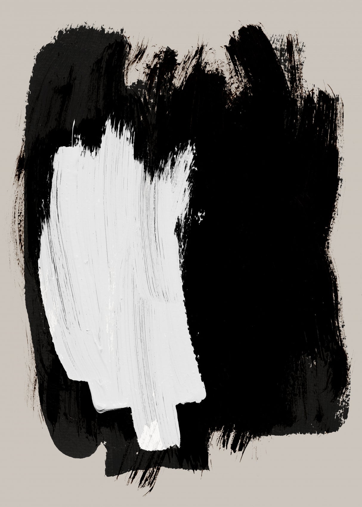 Abstract Brush Strokes 16 Poster och Canvastavla