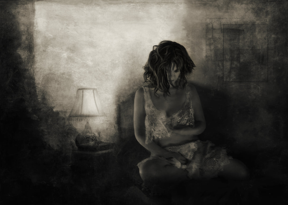 How secretly and silently my sorrow appears.... Poster och Canvastavla
