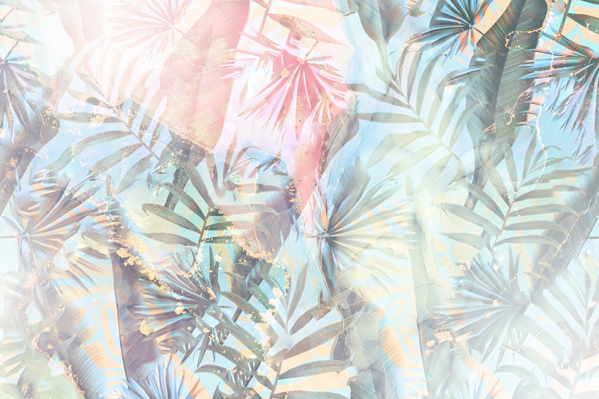 Ombre090floral Poster och Canvastavla