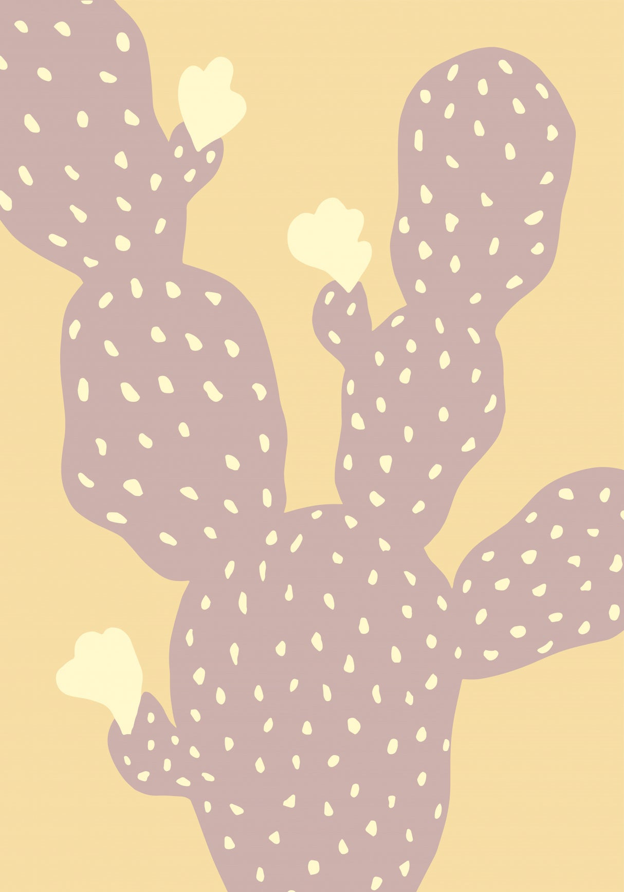 Cactus Yellow Poster och Canvastavla