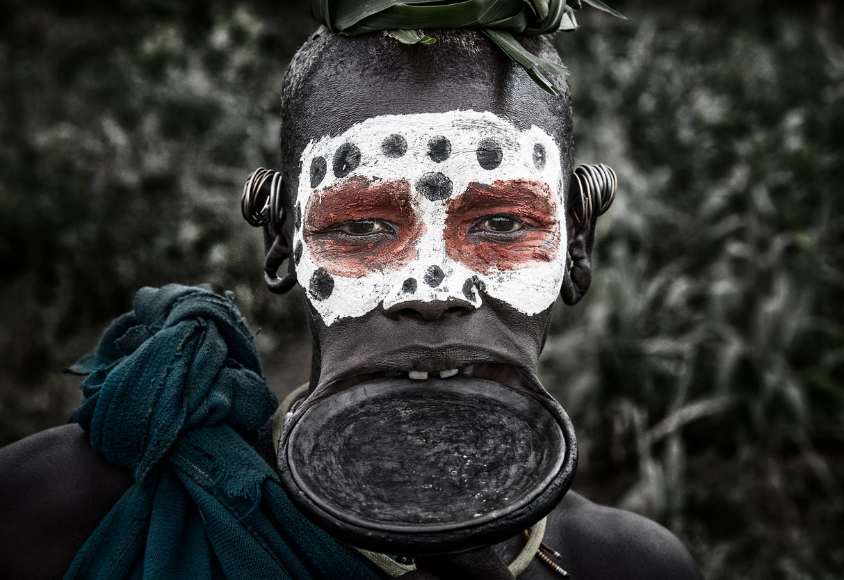 Surmi tribe woman - Ethiopia Poster och Canvastavla