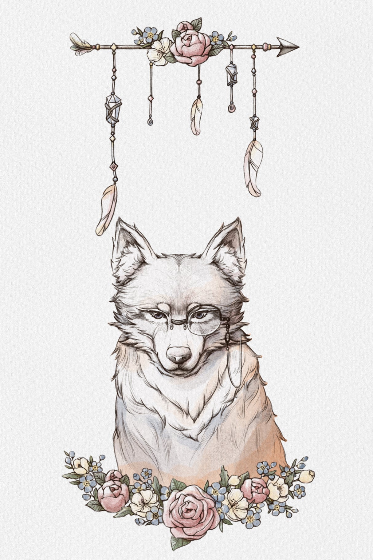 Wolf Art lock Poster och Canvastavla