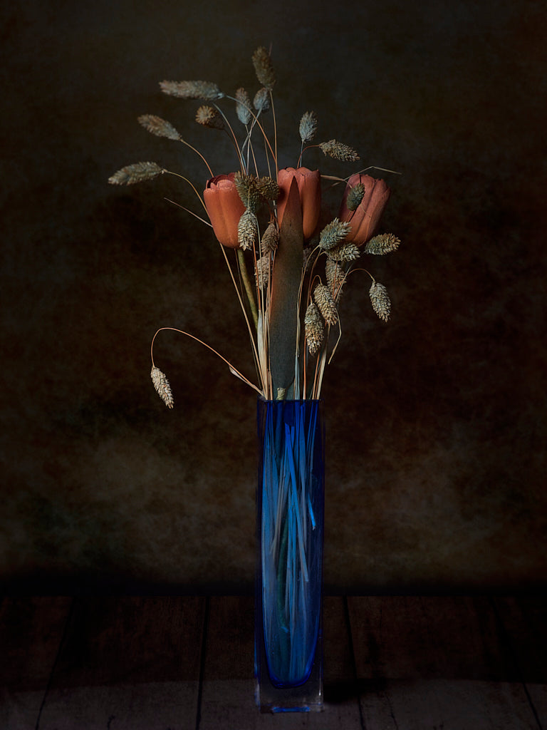 Blue vase Poster och Canvastavla