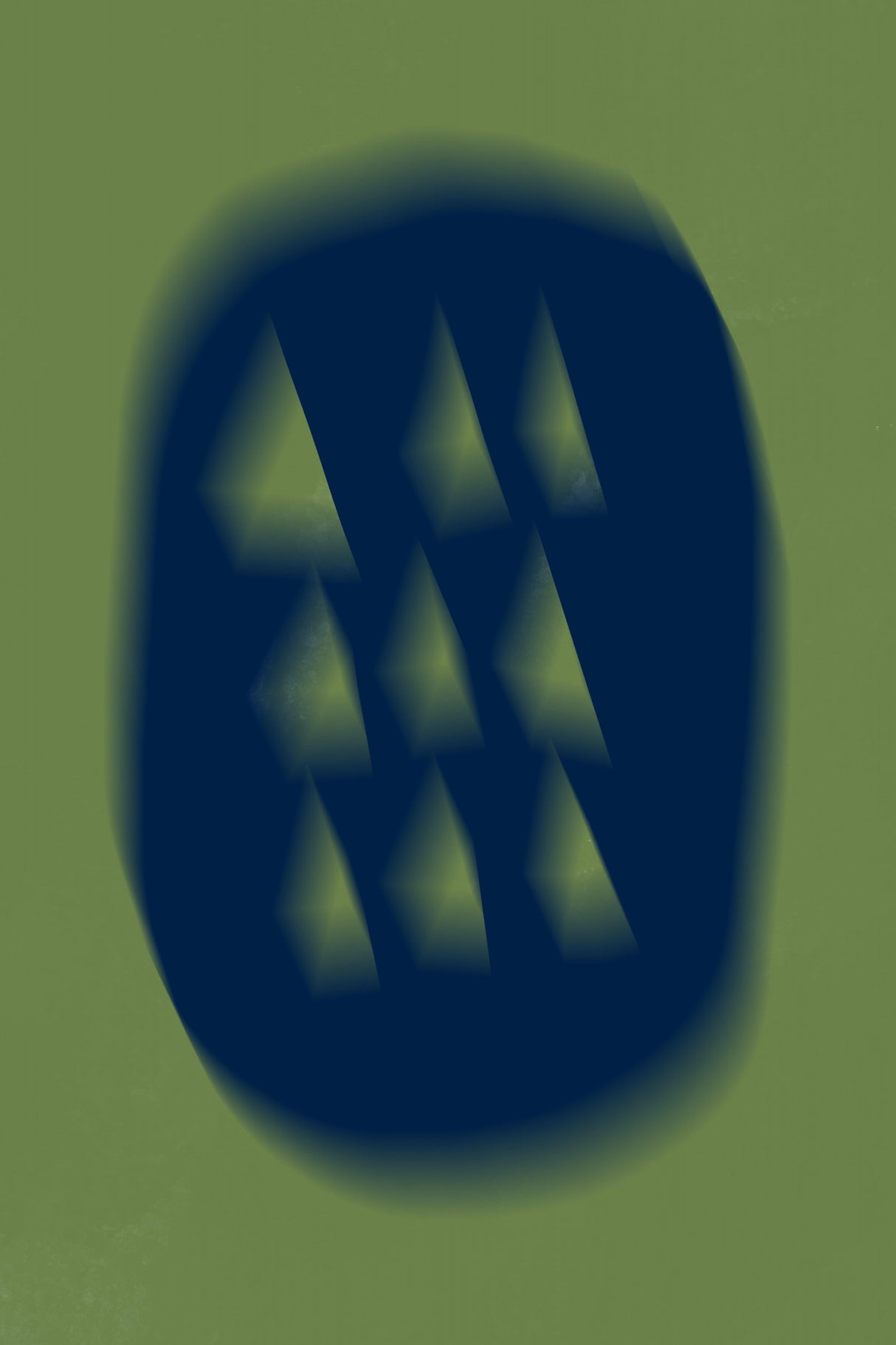 Blue and green arrangement Poster och Canvastavla