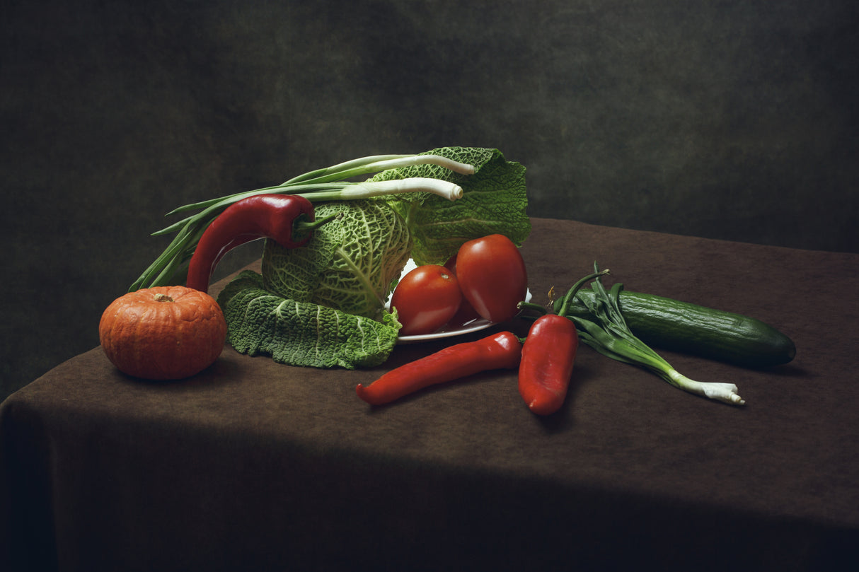 Still life with Savoy cabbage Poster och Canvastavla