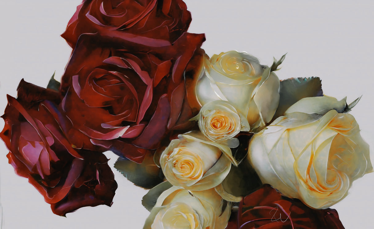Bouquet of Roses Poster och Canvastavla