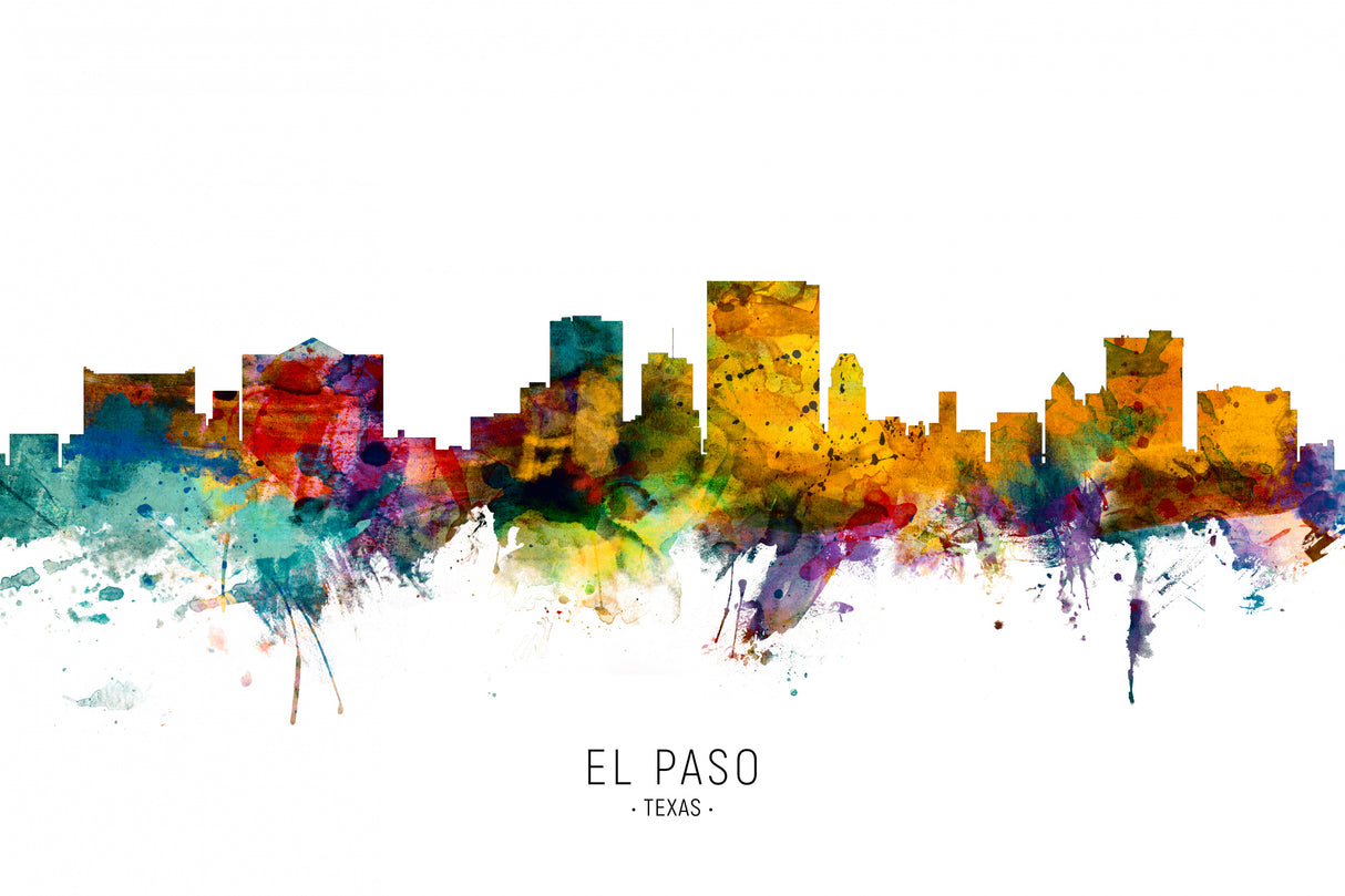 El Paso Texas Skyline Poster och Canvastavla