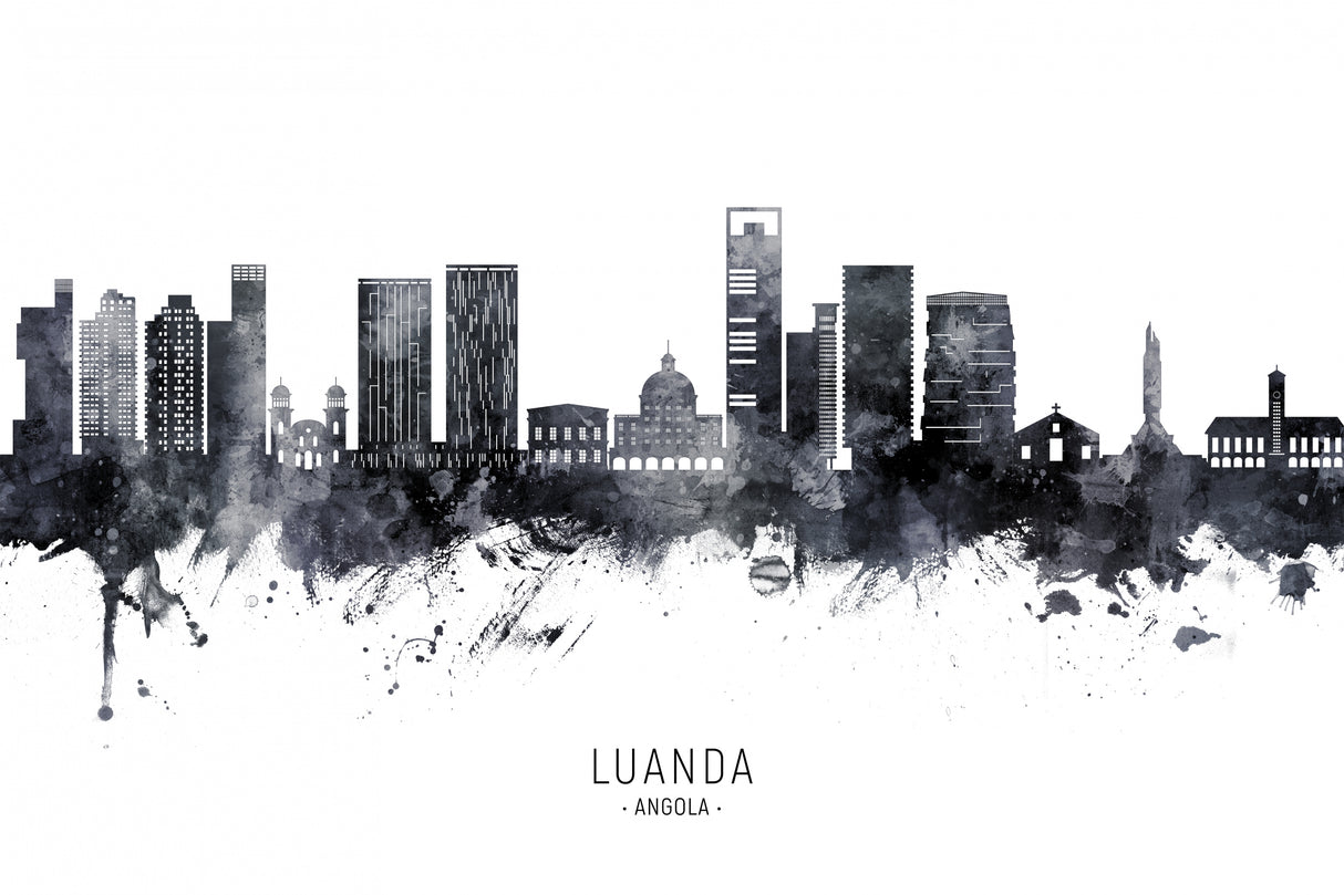 Luanda Angola Skyline Poster och Canvastavla