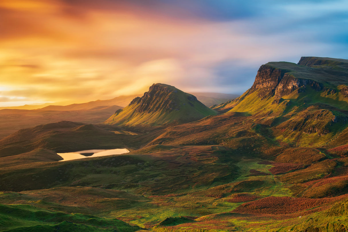 The Quiraing on fire Poster och Canvastavla