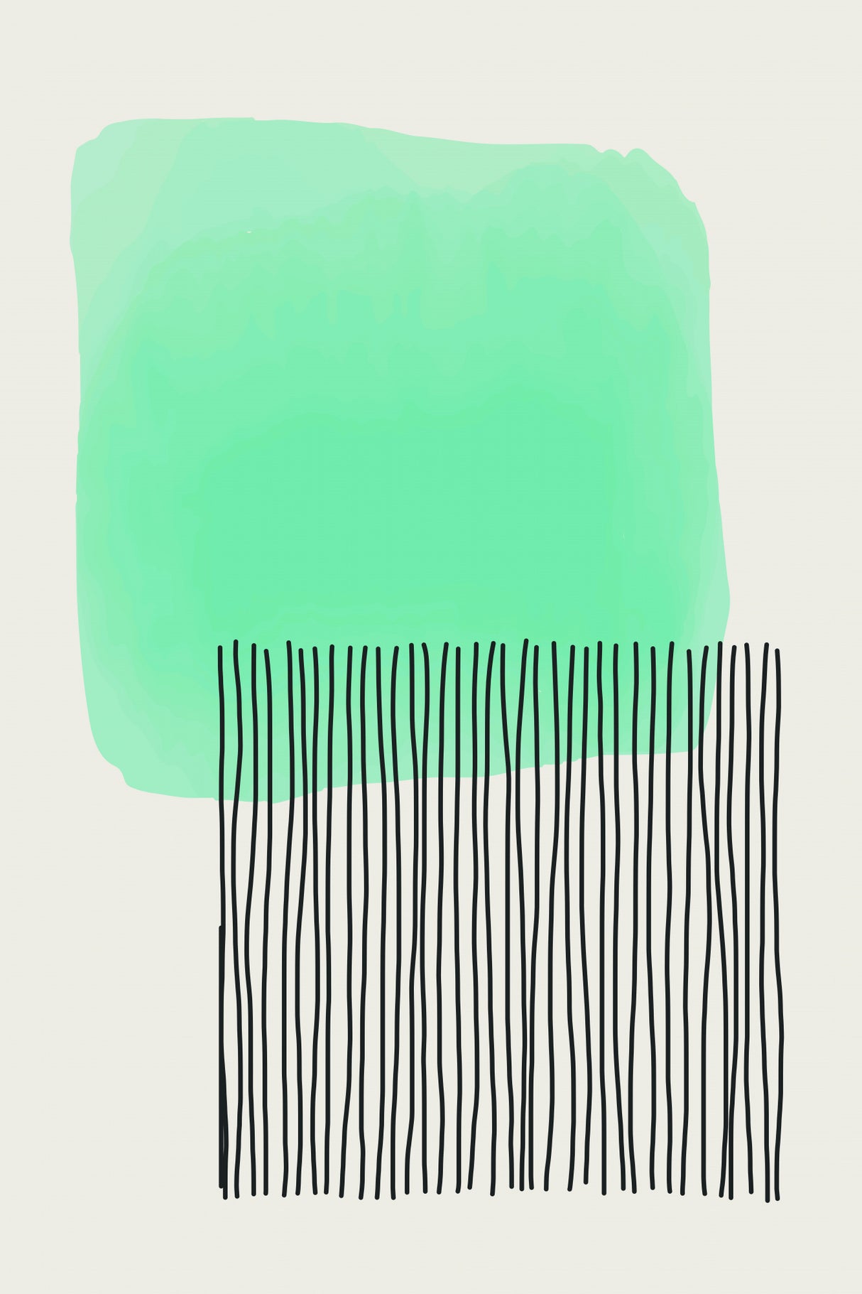 Geometric Watercolor #1 Poster och Canvastavla