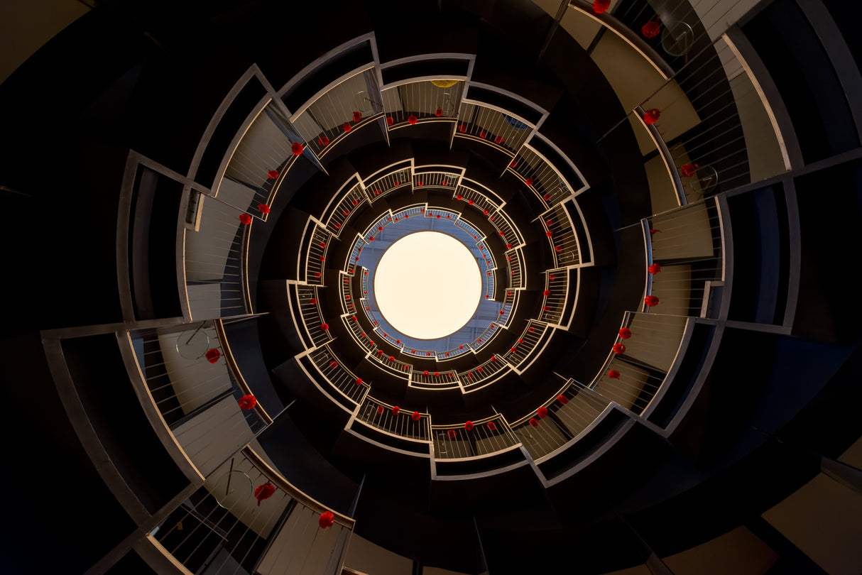Circular staircase Poster och Canvastavla