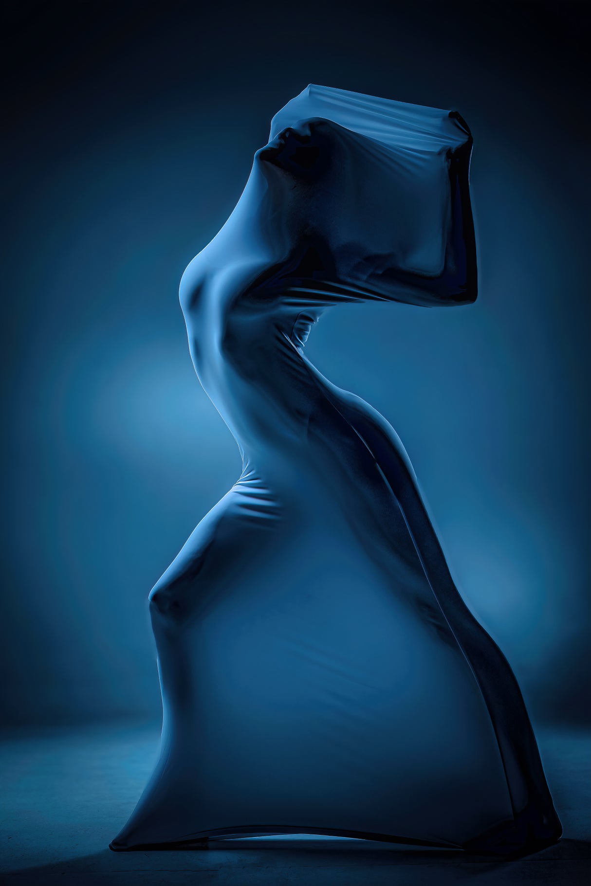 unknown blue Poster och Canvastavla