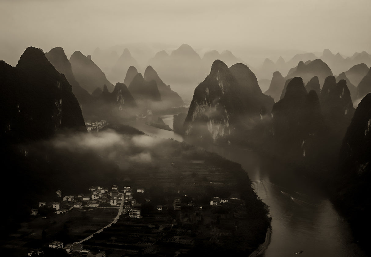 Guilin, morning Poster och Canvastavla