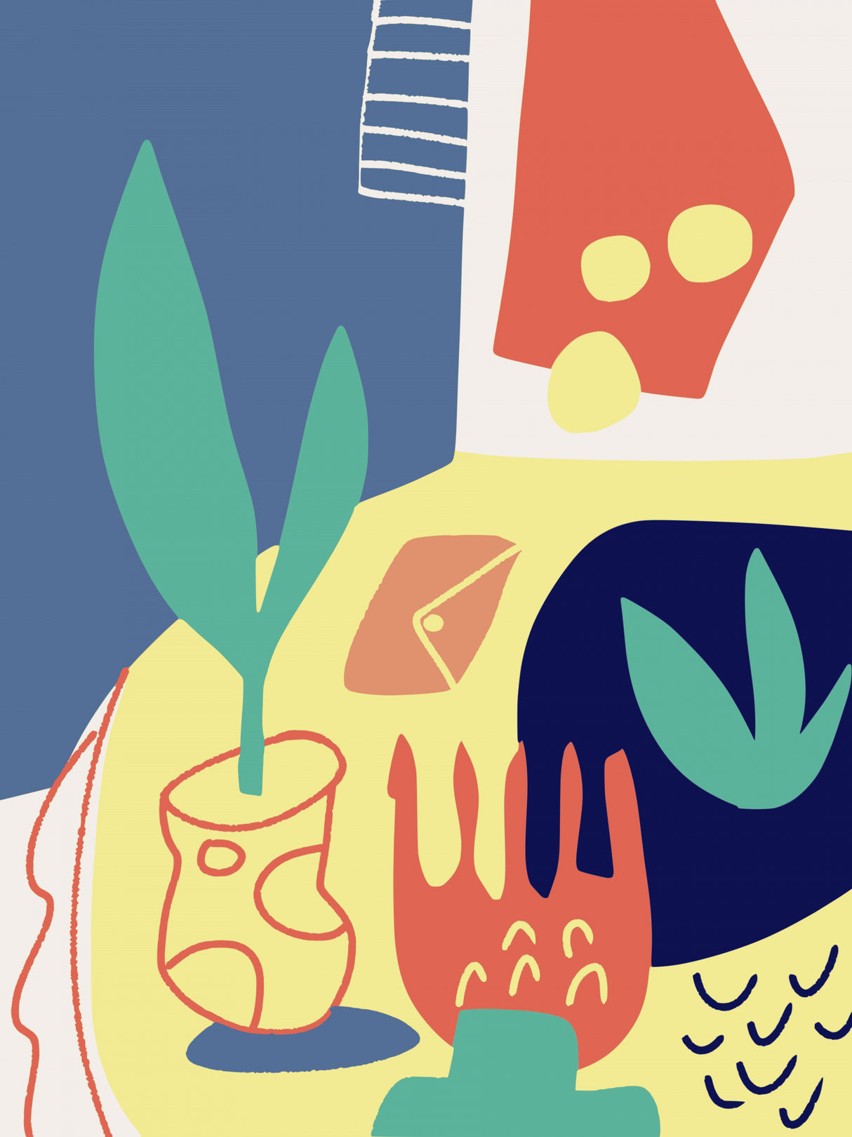 Colorful Still Lifes Poster och Canvastavla