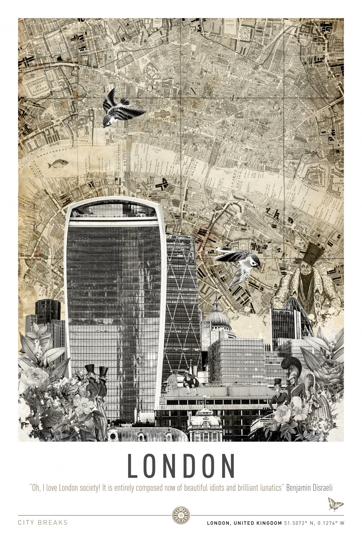 London City (City Breaks) Poster och Canvastavla