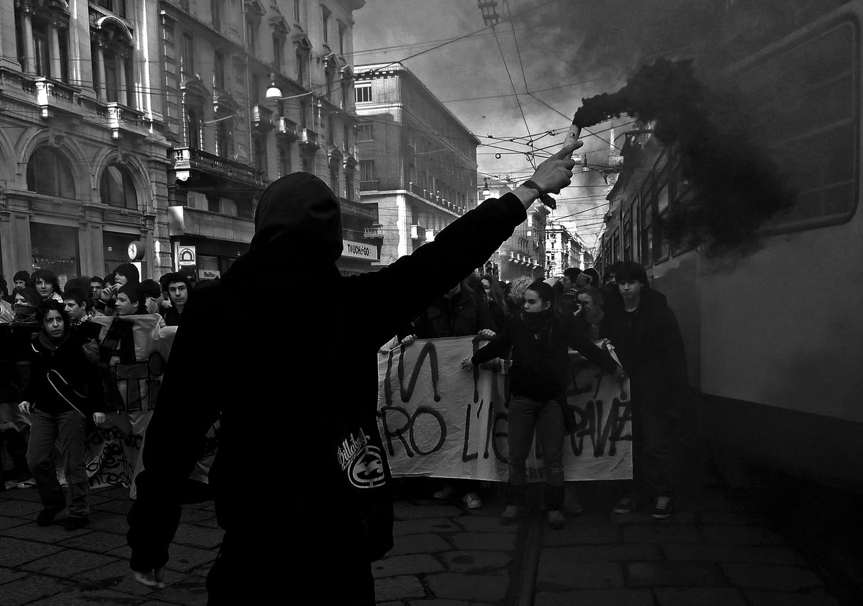 Student Protest Poster och Canvastavla