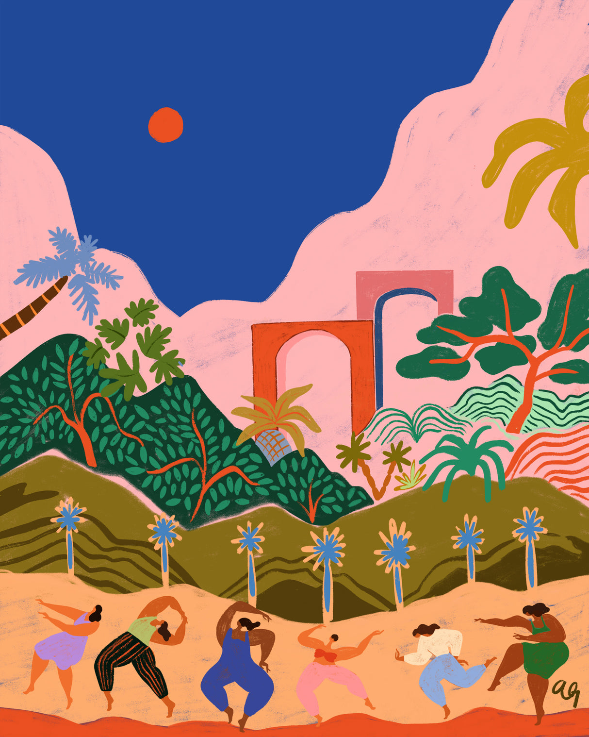 Dancing In Paradise Poster och Canvastavla