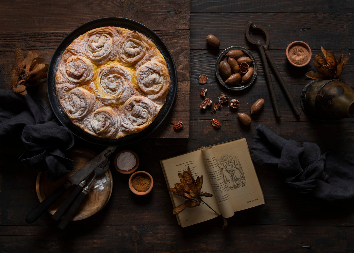 Pumpkin spice ruffled milk pie Poster och Canvastavla