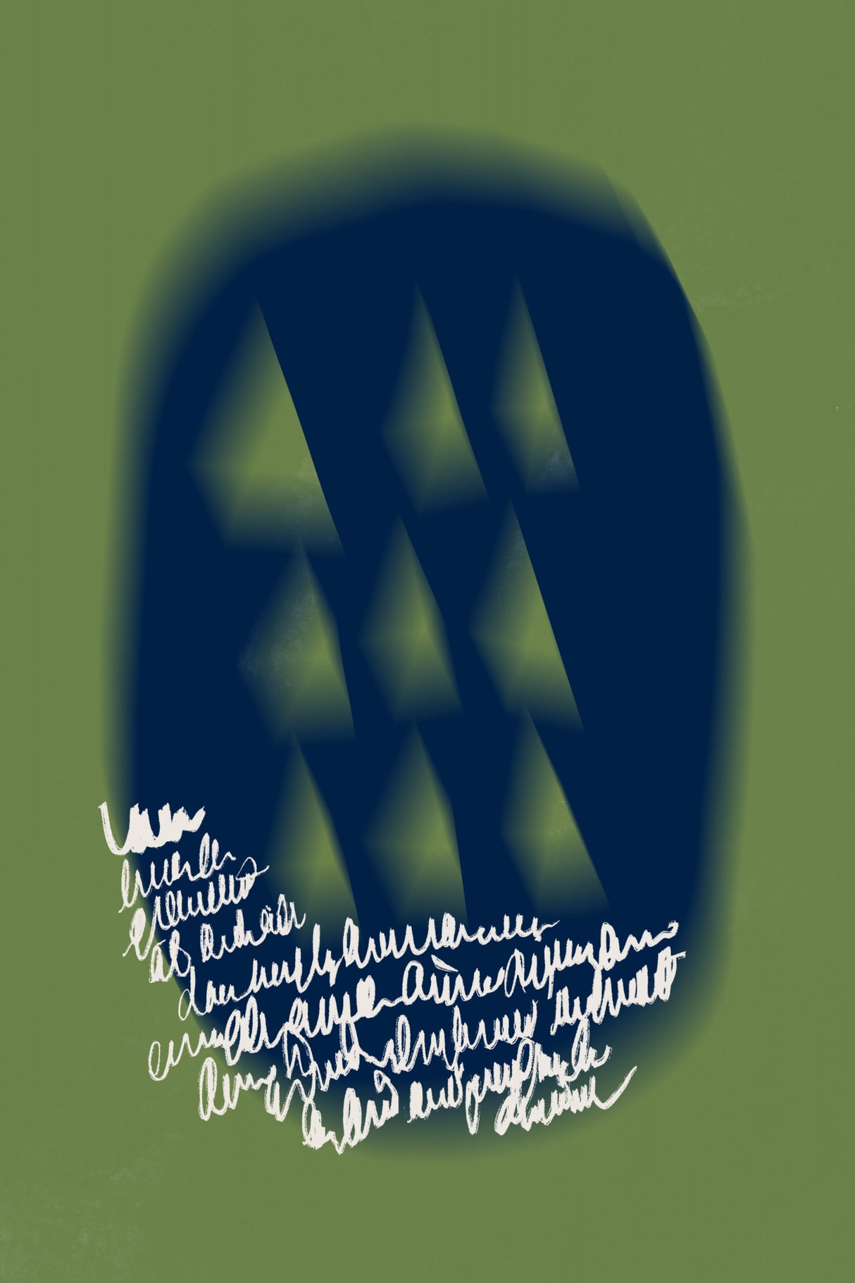 Blue and green arrangement 03 Poster och Canvastavla