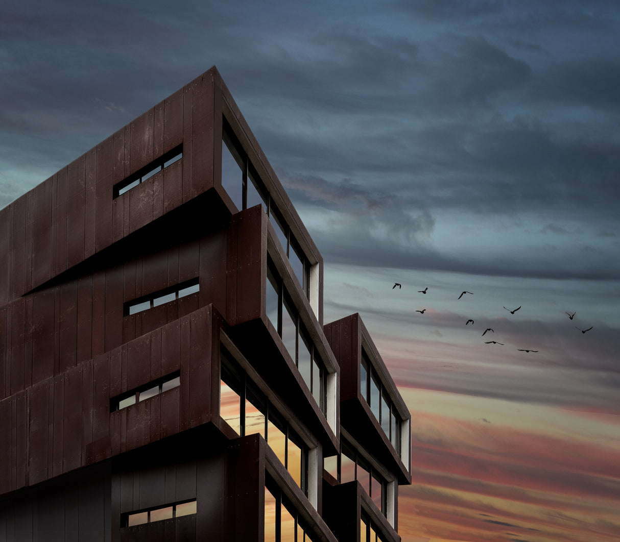 Ironbank Building, Auckland Poster och Canvastavla