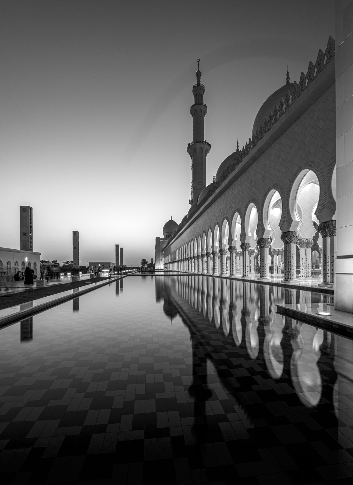 Grand Mosque Reflection Poster och Canvastavla