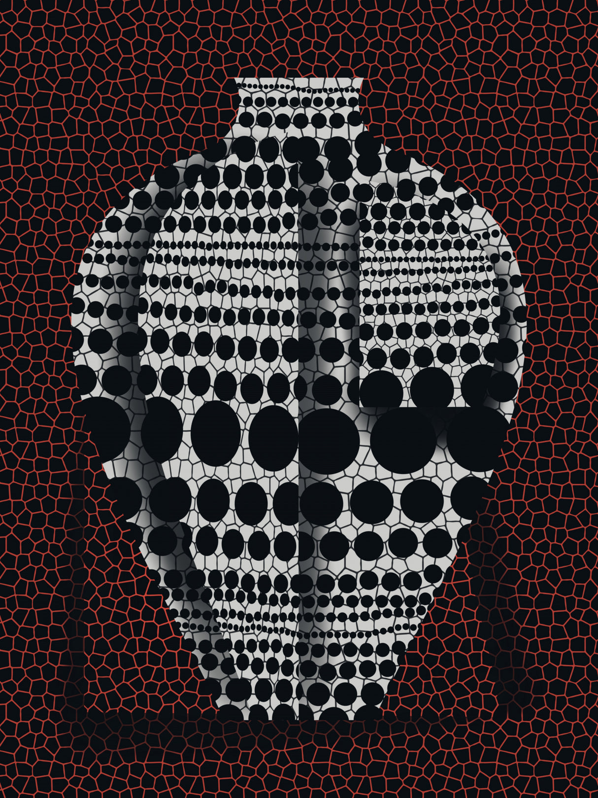 Pop Art Cubic Vase Poster och Canvastavla