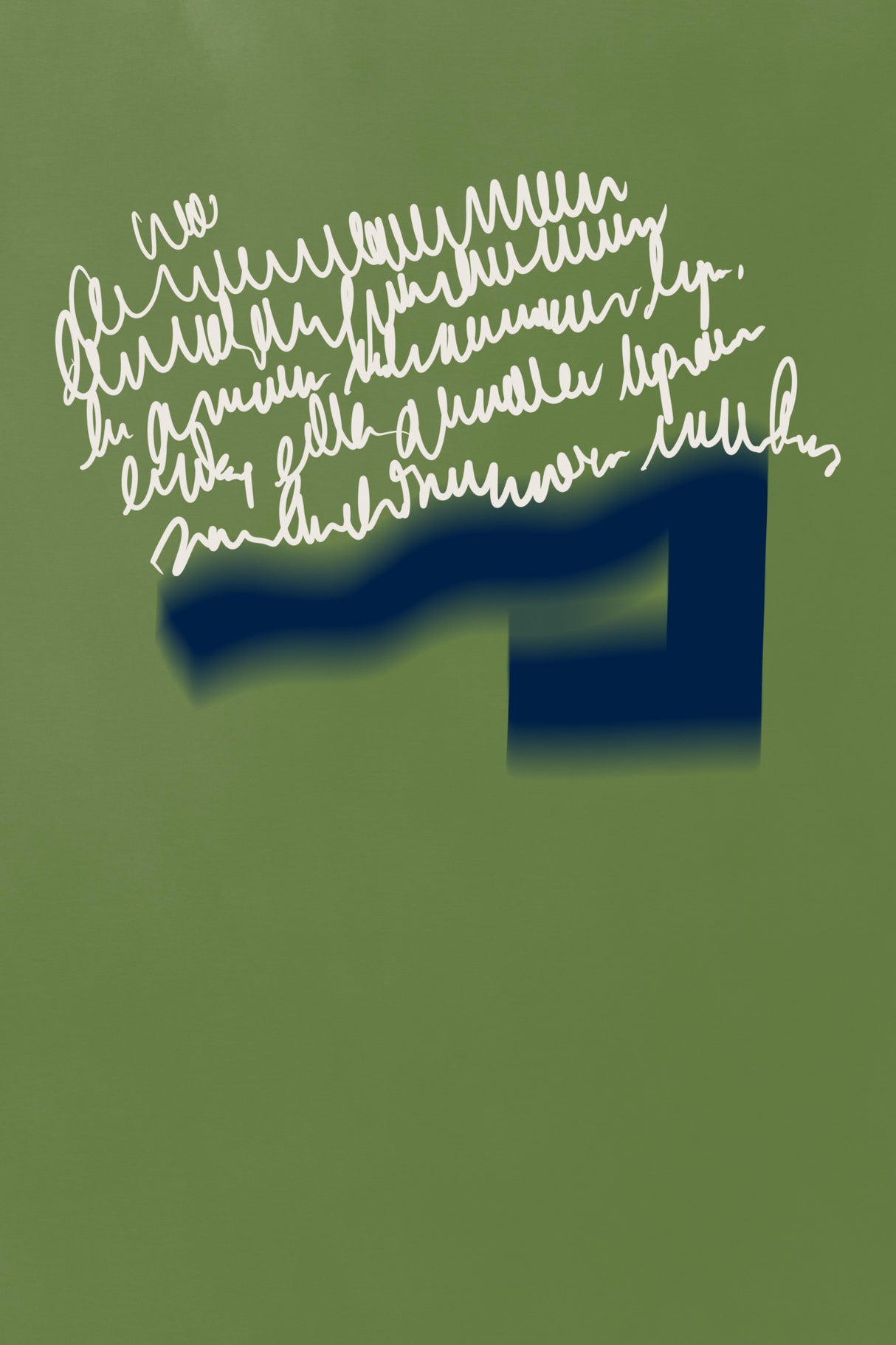 Blue and green arrangement 05 Poster och Canvastavla