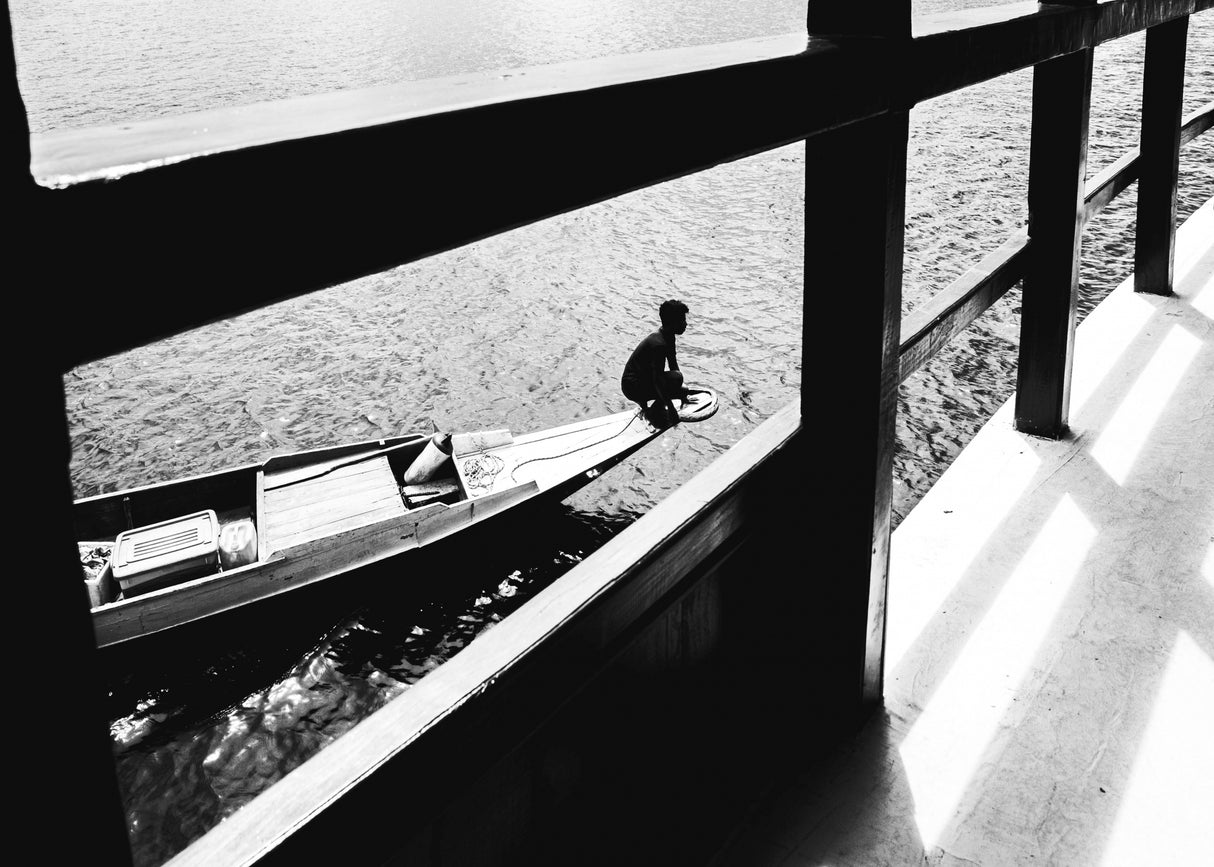 Boat vendor Poster och Canvastavla