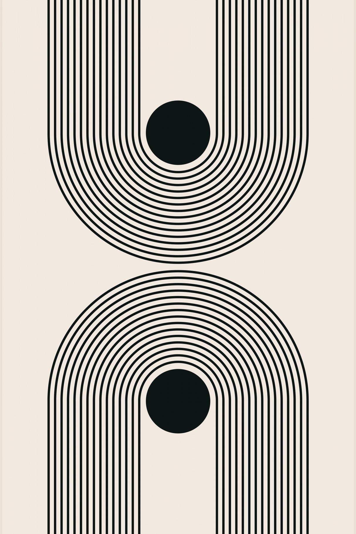 Black Boho Vibe Series #5 Poster och Canvastavla