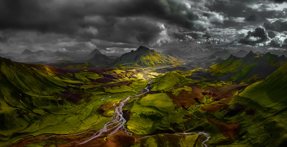 Storm on Highland Poster och Canvastavla