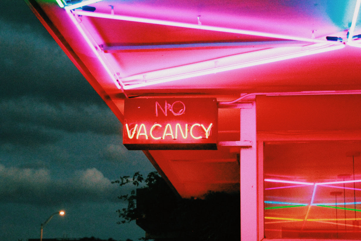 No Vacancy Poster och Canvastavla