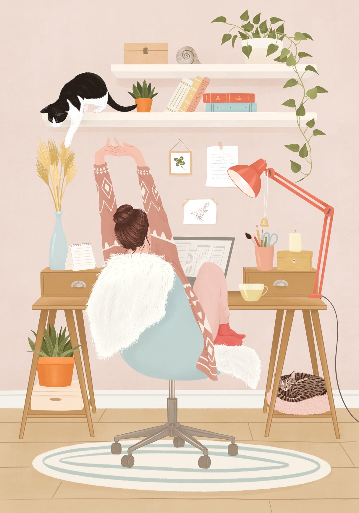 Home office Poster och Canvastavla