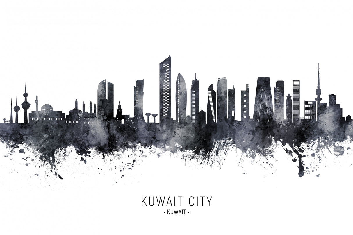 Kuwait City Skyline Poster och Canvastavla