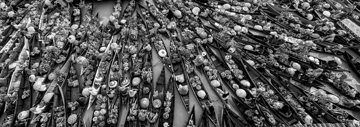 Floating Market Poster och Canvastavla