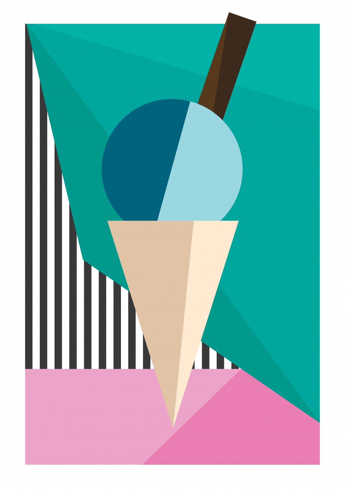 Ice Cream Poster och Canvastavla
