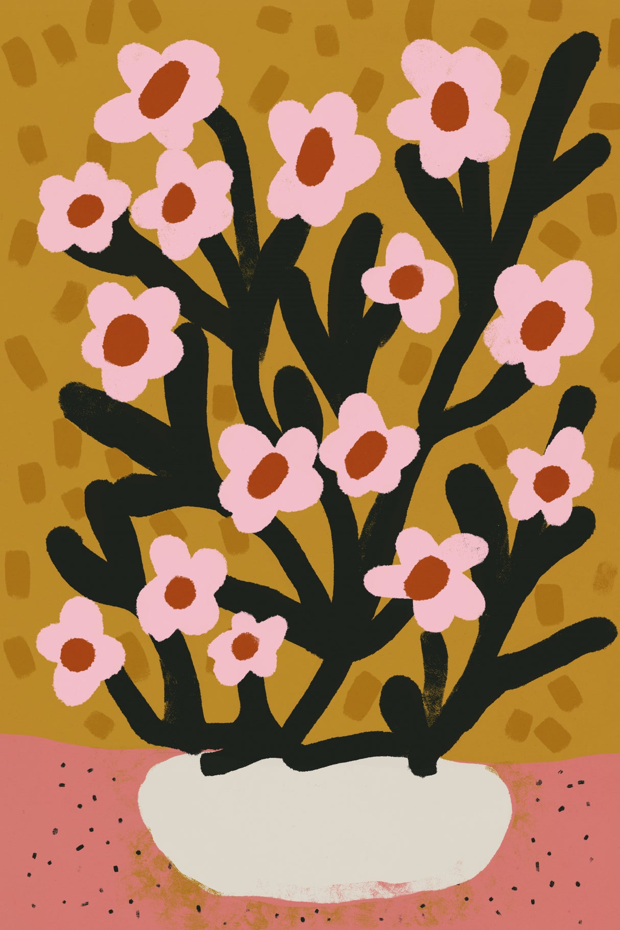 Pastel Flower Impression No 2 Poster och Canvastavla